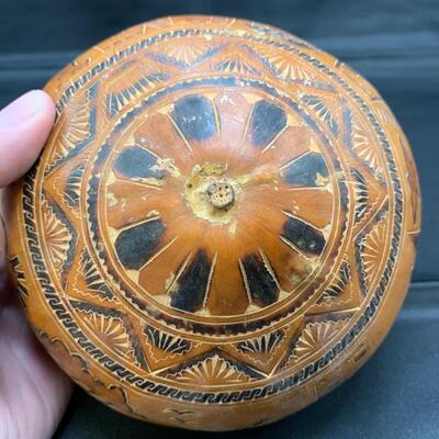 Hand painted gourd