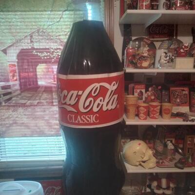 Coca-Cola inflatable bottle