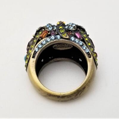 Lot #34  Over the Top HEIDI DAUS Costume Ring - size 11.5