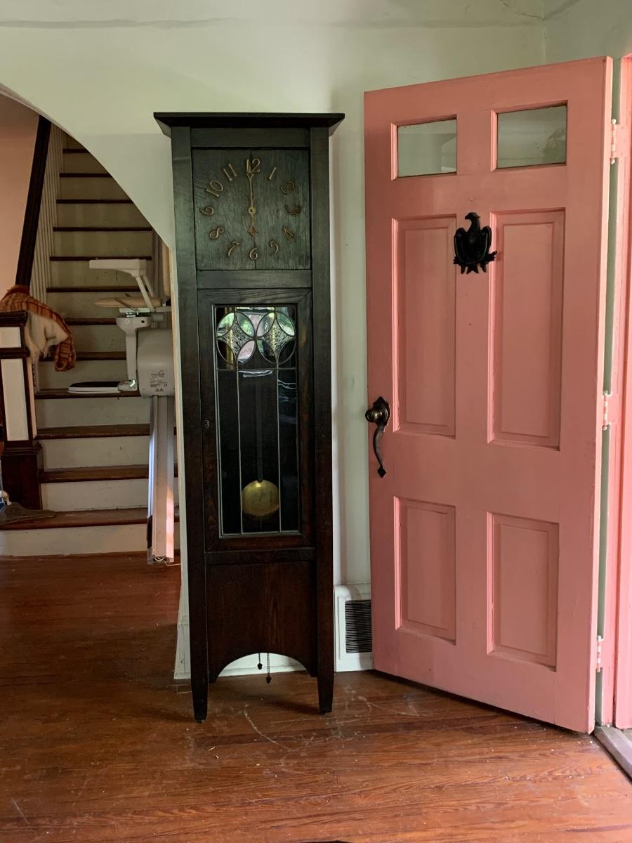 Lot 159R Vintage Mission Style Grandfather Clock