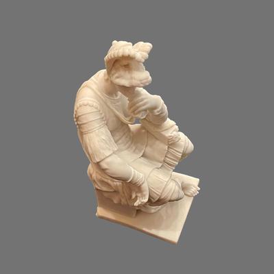 Lorenzo de Medici Alabaster Statue