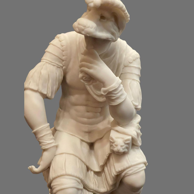 Lorenzo de Medici Alabaster Statue
