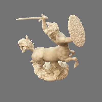 Greek Centaur Alabaster Sculpture - 12"