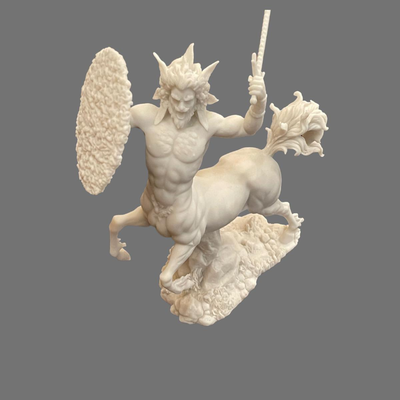 Greek Centaur Alabaster Sculpture - 12"