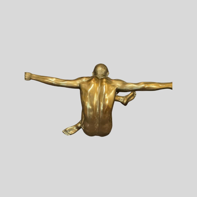 Body Talk Patinated Bronze Sculpture - 10
