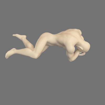 Unicorn Studios Nude Male Artistic Body Fine Porcelain Figurine Statue - 8