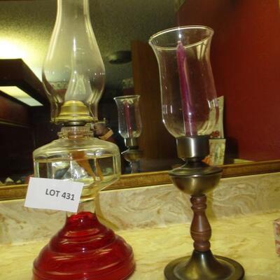 Oil Lamp/Candle Holder