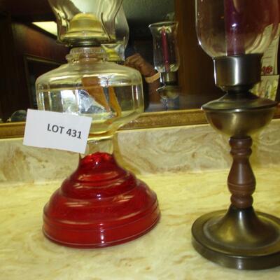 Oil Lamp/Candle Holder