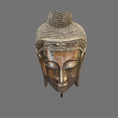 Polystone Meditating Buddha Statue with Black Stand- 22"