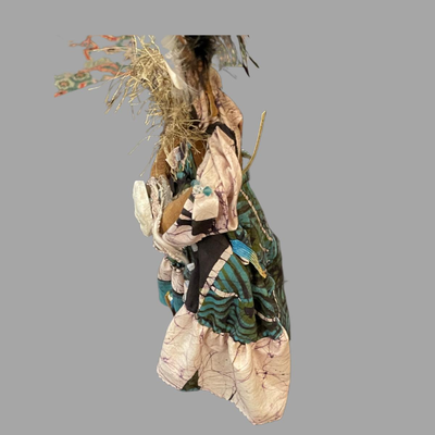 Linda Rosamanao Mixed Media Indian Woman - 14"