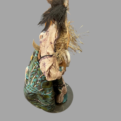 Linda Rosamanao Mixed Media Indian Woman - 14"