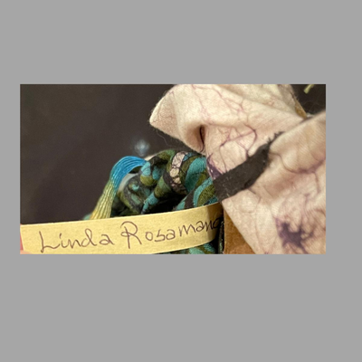 Linda Rosamanao Mixed Media Indian Woman - 14"