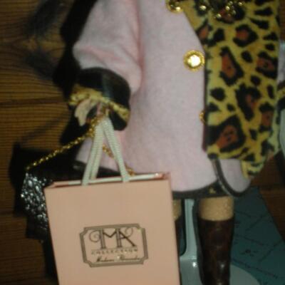 1998 Madame Alexander 10" Cissette Coral & Leopard W/Bags