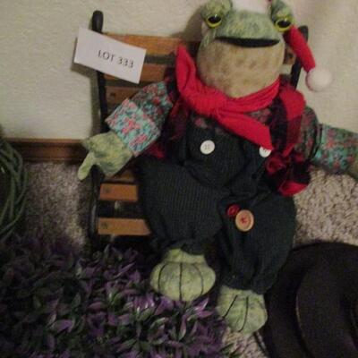 Miscellaneous-- Rocks, Frog, Bench