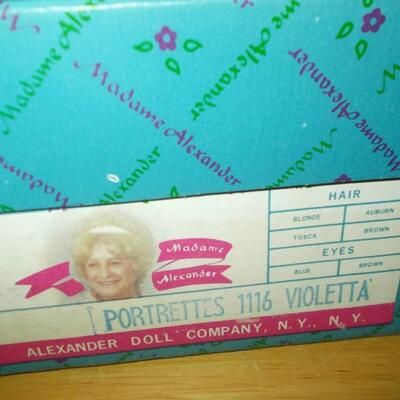 1987 Madame Alexander 10" Violetta Portrette Doll in Original Box