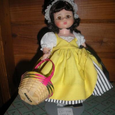 1965 Madame Alexander French Bent Knee 8" doll in original box with black label