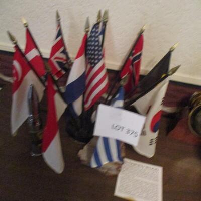 Petrified Wood & Mini flags