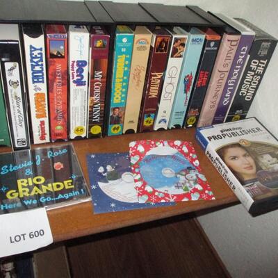 VHS, CD's, DVD
