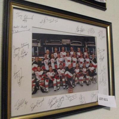 Framed & Signed Hockey Picture
