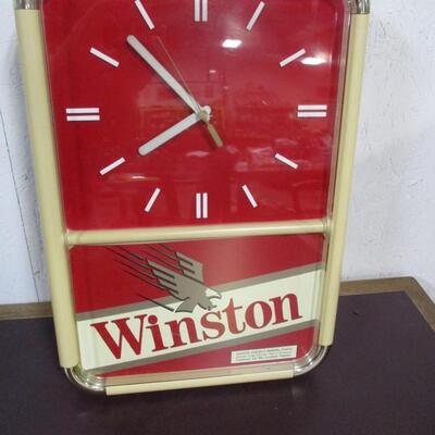 1989 R.J. Reynolds Winston Cigarettes Wall Clock