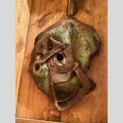 Metal Sculpture Displayed in Wooden Box by Local New Orleans Artist