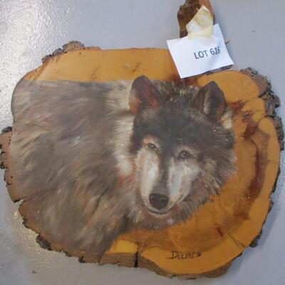 Painted Wold on Petrified Wood