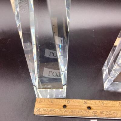 1 - Oleg Casinni Crystal Candlesticks