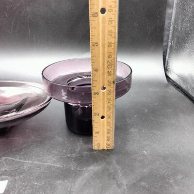 6 - purple glass lot
