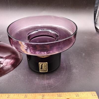 6 - purple glass lot