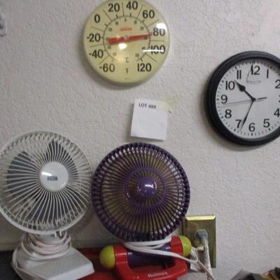 Mini Fans/clock/Temp gauge