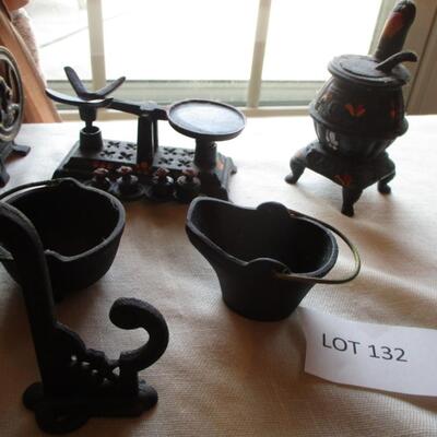 Miniature Black iron Figurines