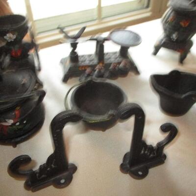 Miniature Black iron Figurines