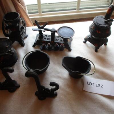 Miniature Black iron Figurines