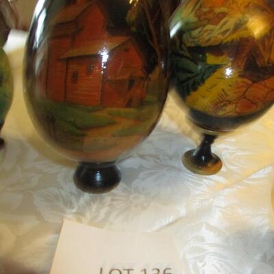 Wooden Decorative Eggs