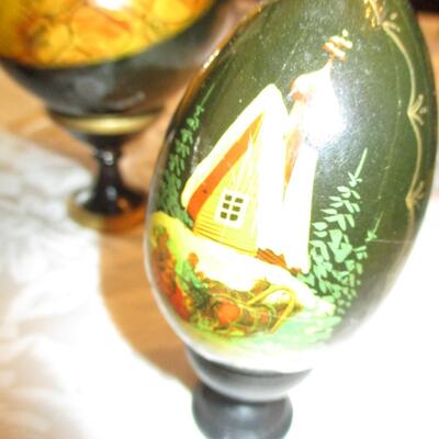 Wooden Decorative Eggs