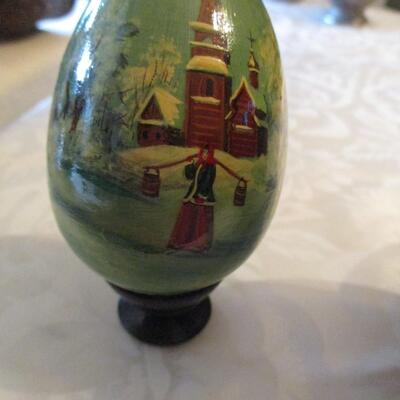 Wooden Decorative Eggs