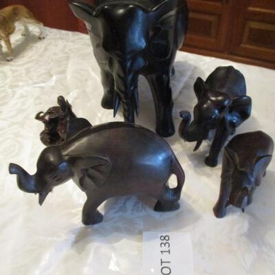 Carved elephants