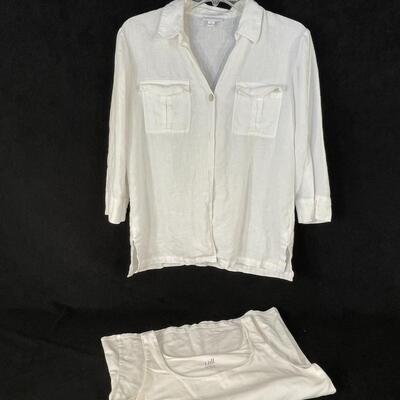 Lot 21 Charter Club Blouse and J.Jill Tank