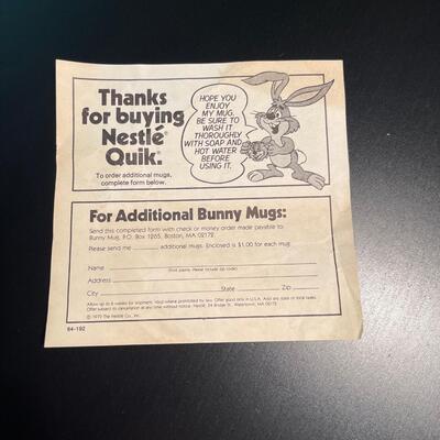 Nestle Quik Bunny Mug