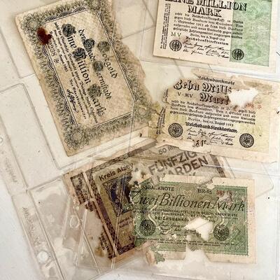 Early 20c German Currency