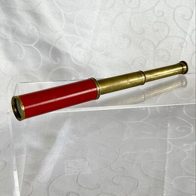 Antique 3-Draw Pocket Brass Telescope