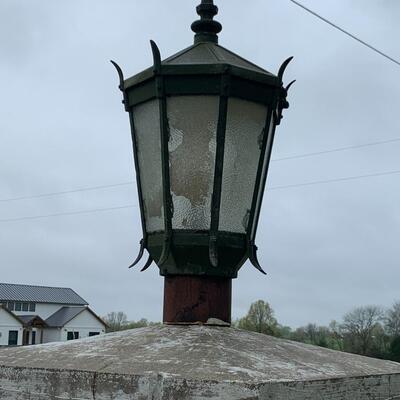Pair very Large Vintage Pole Lights