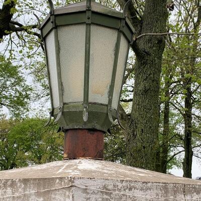 Pair very Large Vintage Pole Lights