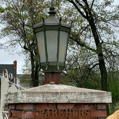 Pair very Large Vintage Pole Lights