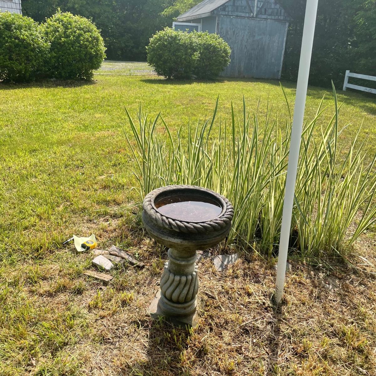 Cement Bird Bath (BPRG)