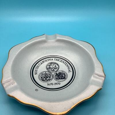 South Carolina Tricentennial ashtray