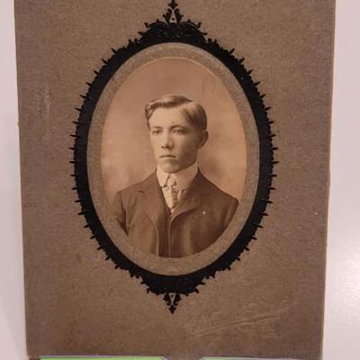 Lot 63: Antique Bundle of (7) Cabinet Card Photos (featuring some LARGE examples)