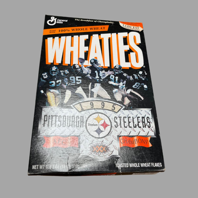 1995 Wheaties Pittsburgh Steelers Football Cereal Box