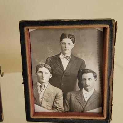 Lot 67: Antique Tintype In a Case & Photo in a Half Case