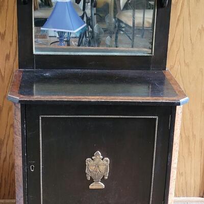 Lot 75: Antique Bar or Small Buffet Cabinet
